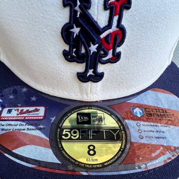 New Era MLB New York Mets “Independence DayMr. Met" fitted size 8 - Picture 3 of 7